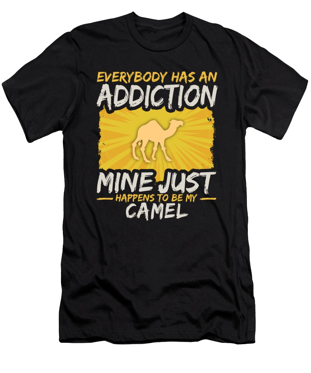 Camel Addiction Funny Farm Animal Lover Jacob Zelazny T-Shirt