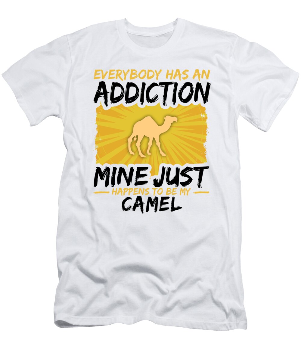 Camel Addiction Funny Farmer Animal Lover Jacob Zelazny T-Shirt