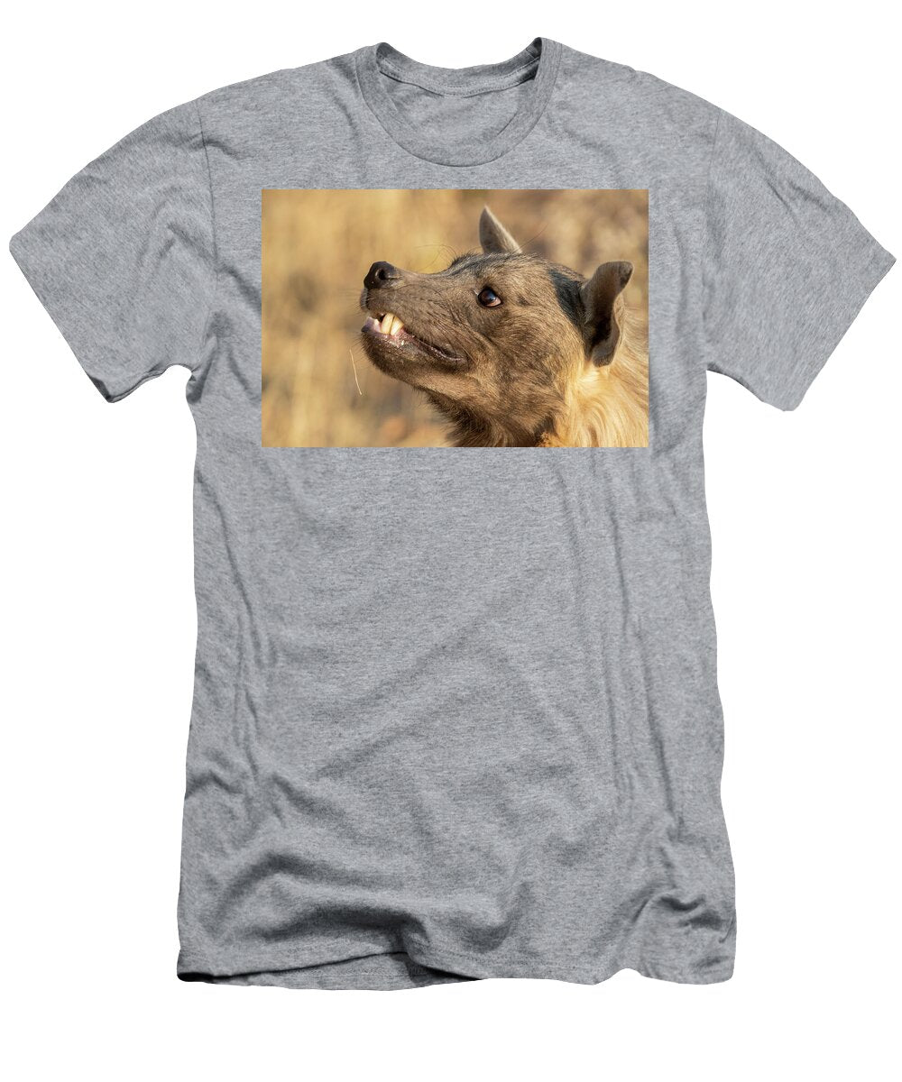 Close Up of a Brown Hyaena Private Reserve Namibia Sylvain Cordier Natureplcom T-Shirt