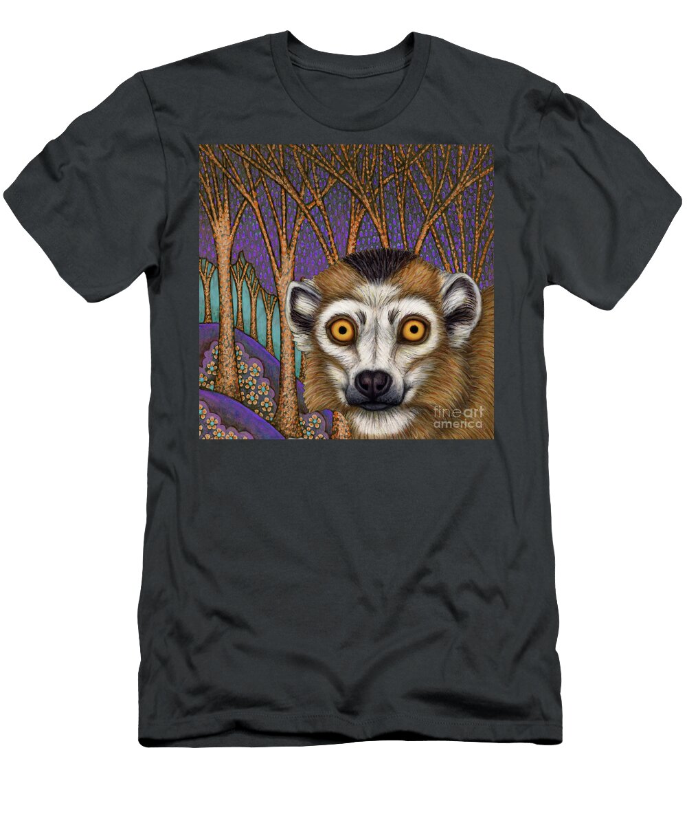 Crowned Lemur Night Amy E Fraser T-Shirt