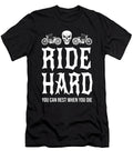 Ride Hard You Can Rest When You Die Biker Skull Teequeen2603 T-Shirt