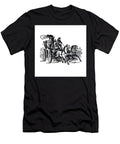 Rushing to an Urban Fire J4 Historic Illustrations T-Shirt